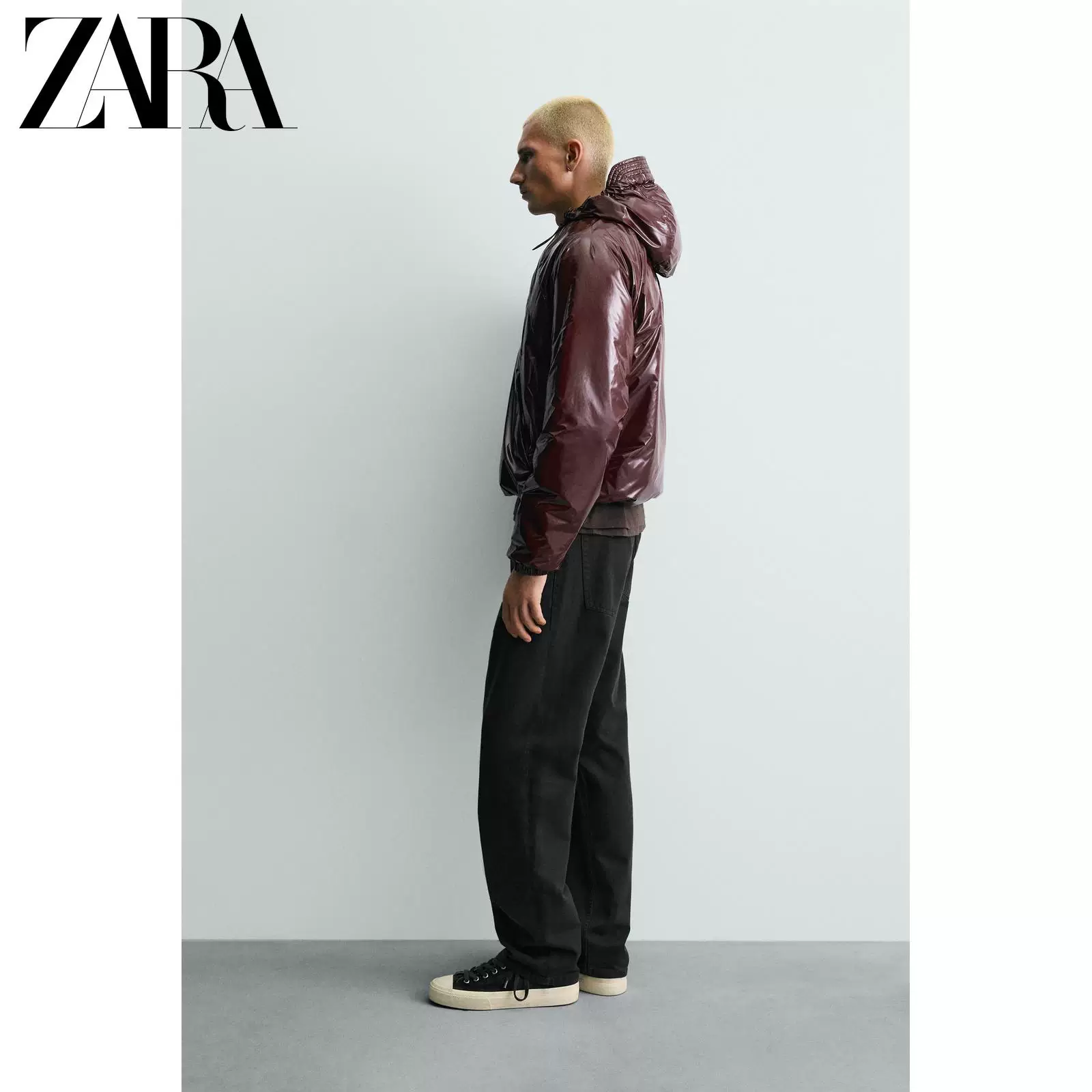 ZARA 2026 Discount Season Men's Glossy Hydrophobic Loose Cotton Jacket 4302410 809