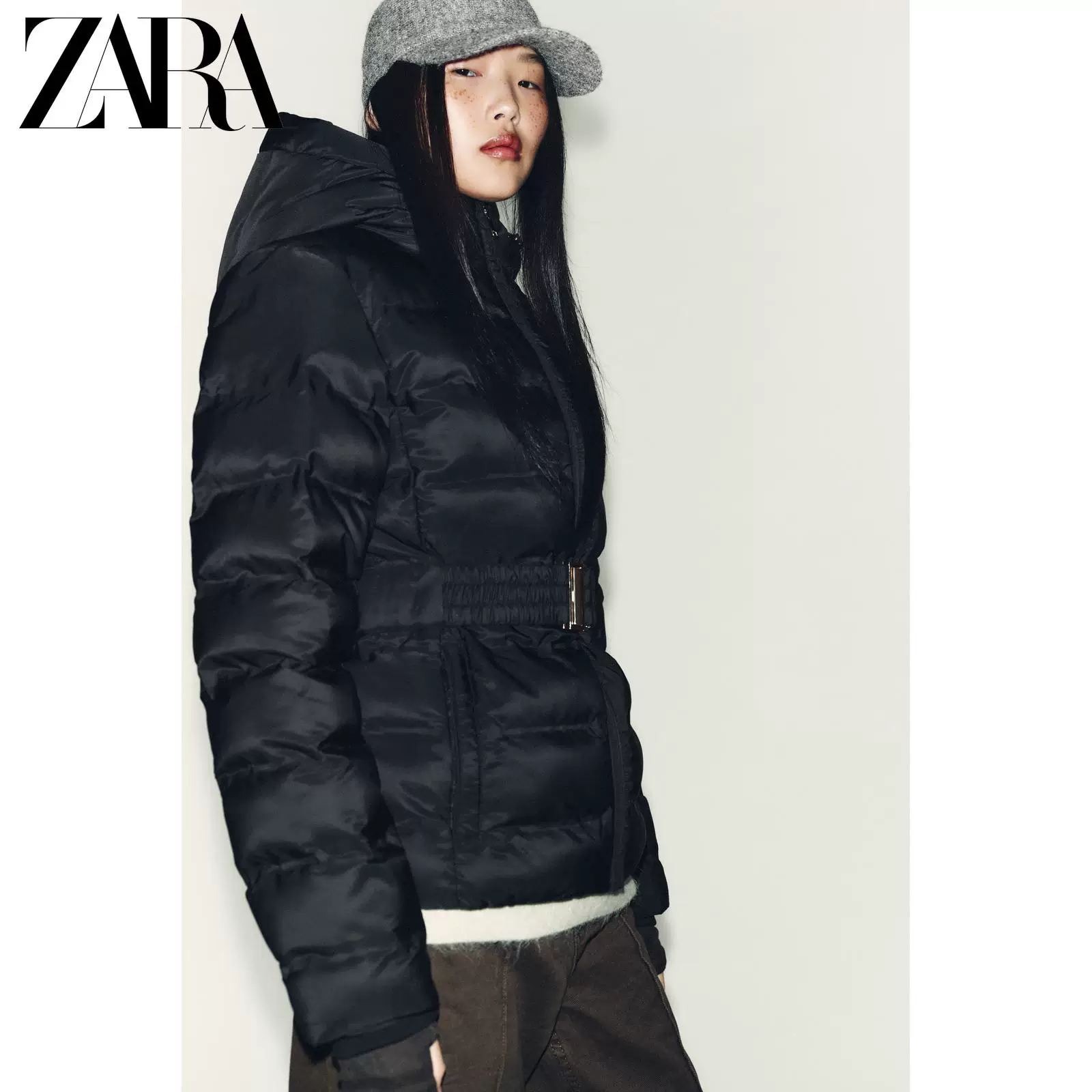Специальное предложение ZARA Женская короткая водонепроницаемая и ветрозащитная теплая куртка 8073222 800
