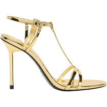 ZARA new summer product womens shoes gold metal effect fashionable temperament stiletto sandals 3347310 091