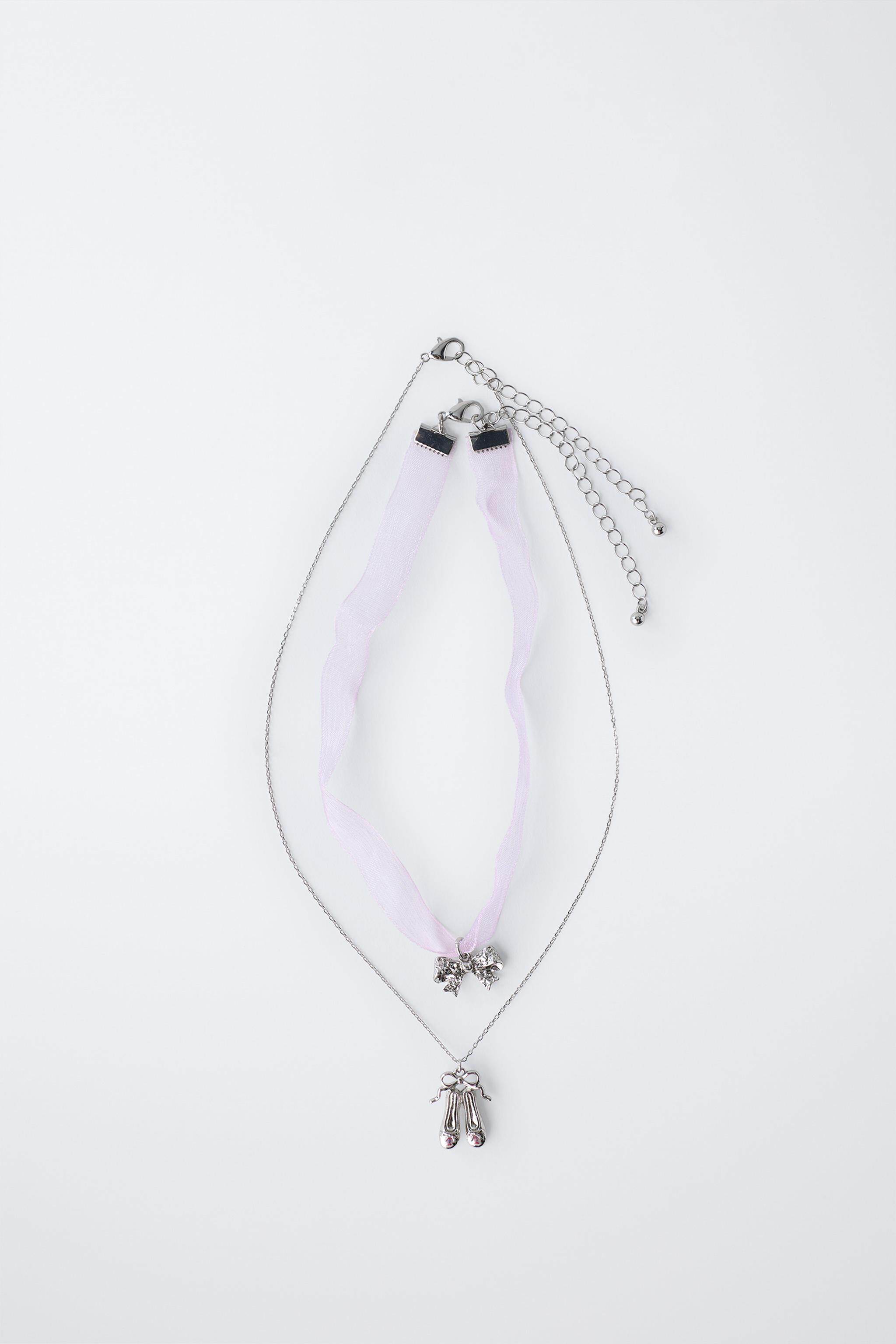 Ожерелье zara2026春夏新品 童装 两条套装芭蕾项链 4319651 622