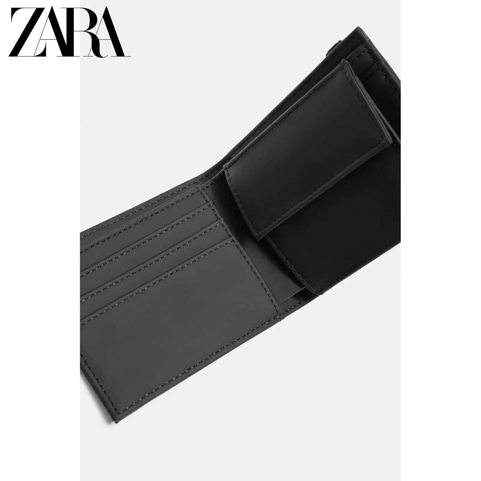 ZARA 2025 летняя новая коллекция мужская сумка ламинированный слой портативный компактный кошелек для прогулок 3800620 800
