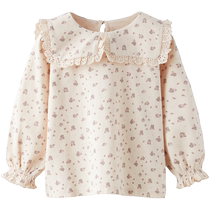 ZARA Special Offer Baby Girls Toddlers Flower Printed Collar Detail Decorated Shirt 3335709 926