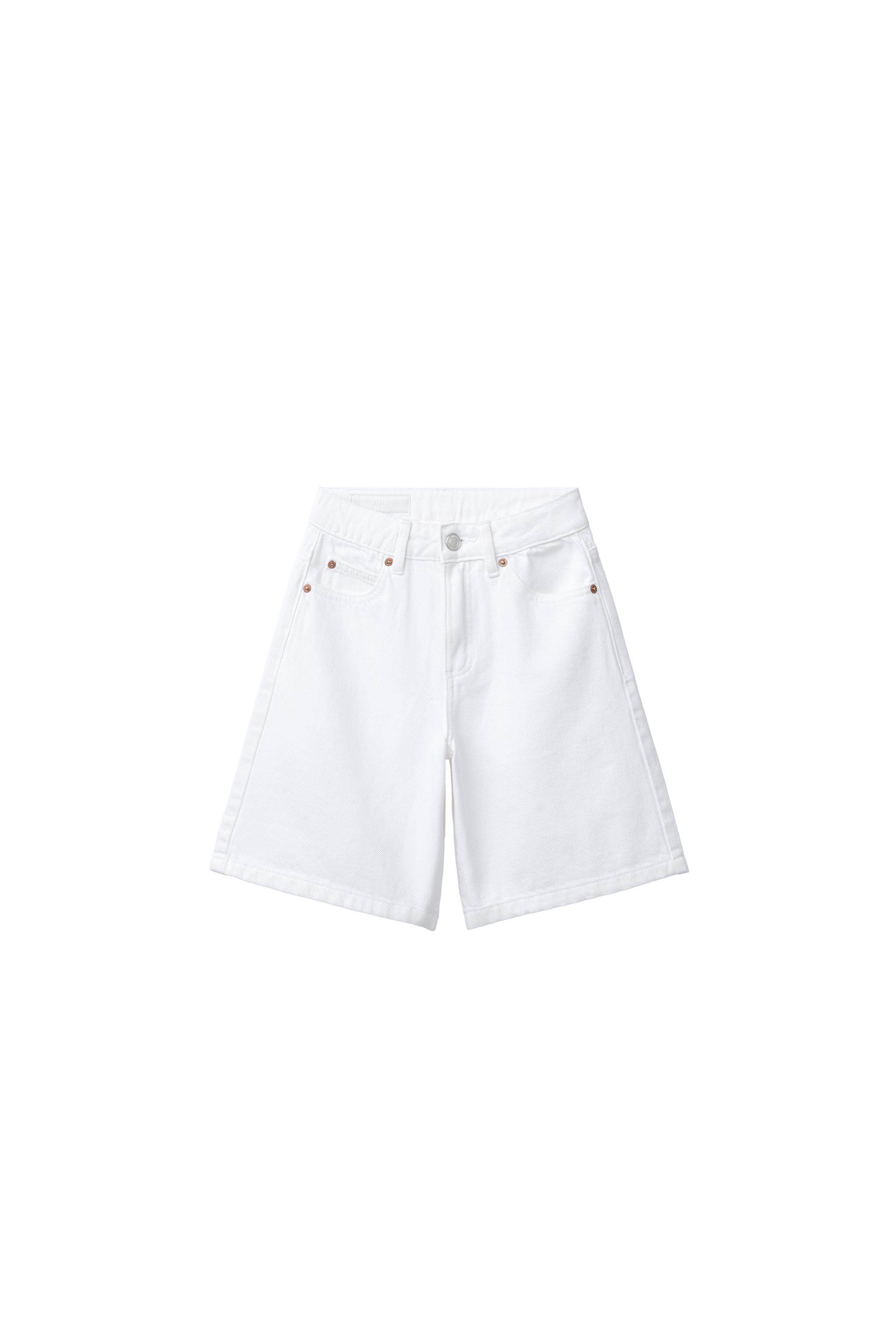 Джинсы детские zara2026春夏新品 童装女童 长款牛仔简约休闲短裤 0595630 250