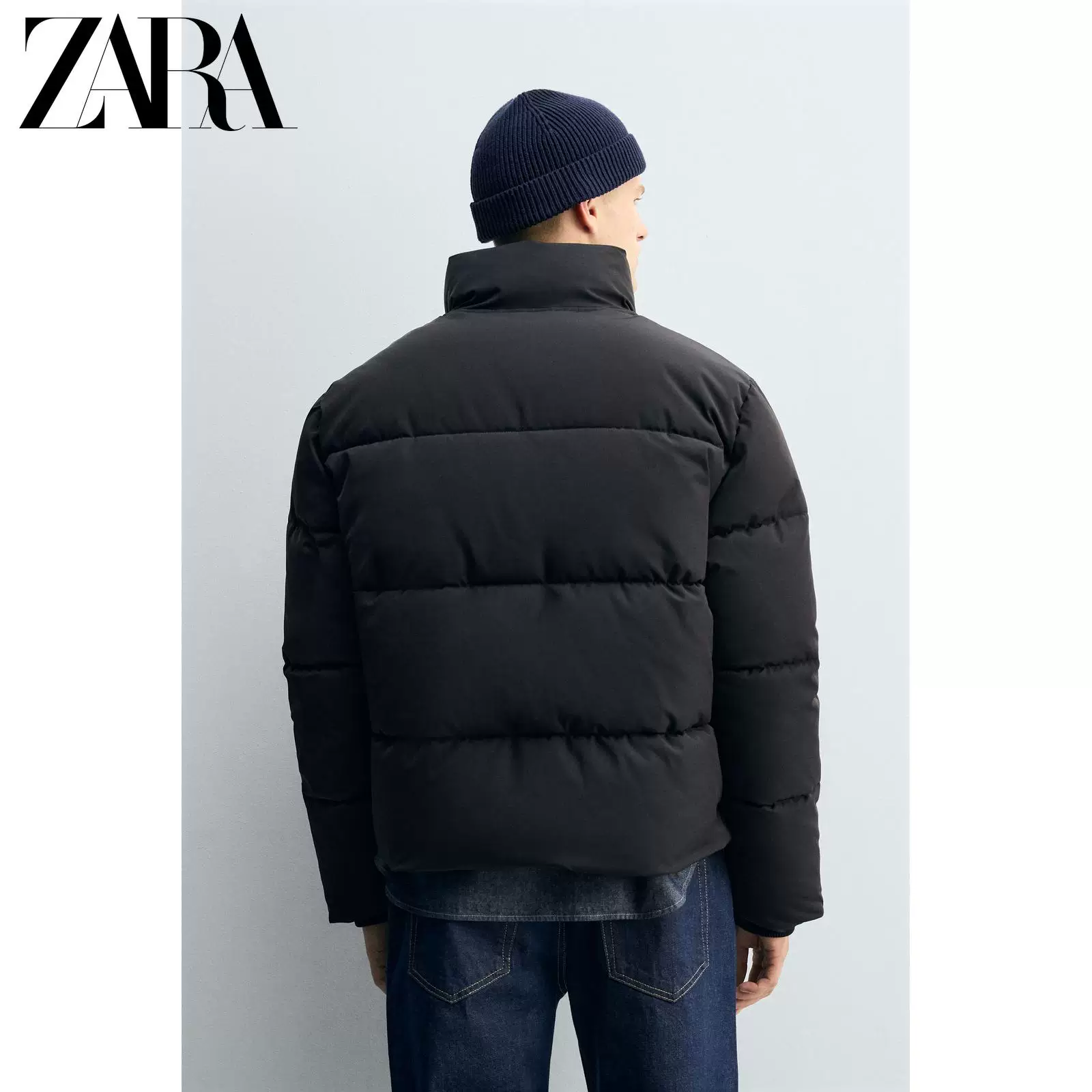ZARA Autumn waterproof windproof down jacket with zipper