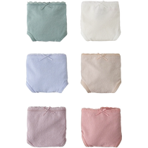 ZARA 2024 Autumn New Products Childrens Clothing Girls Six-Piece Textured Briefs Set 8501732 330