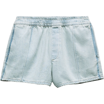 ZARA24夏季新品 TRF 女装 慢跑式牛仔短裤 6045037 406