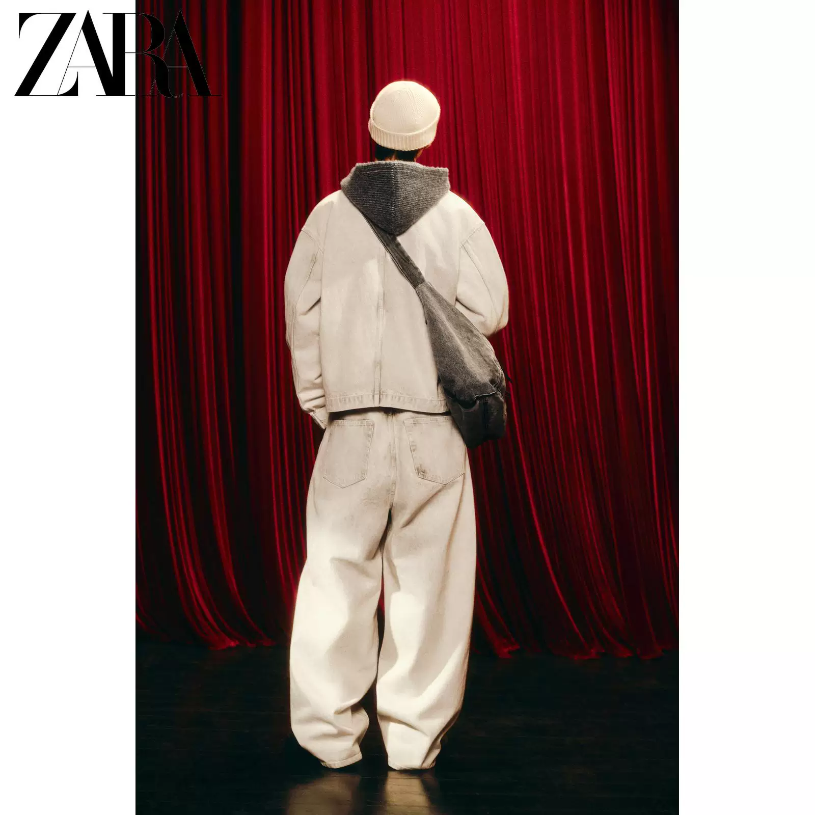 ZARA 2025 зима новые изделия мужчины джинсовая куртка с промывкой 0840425 251