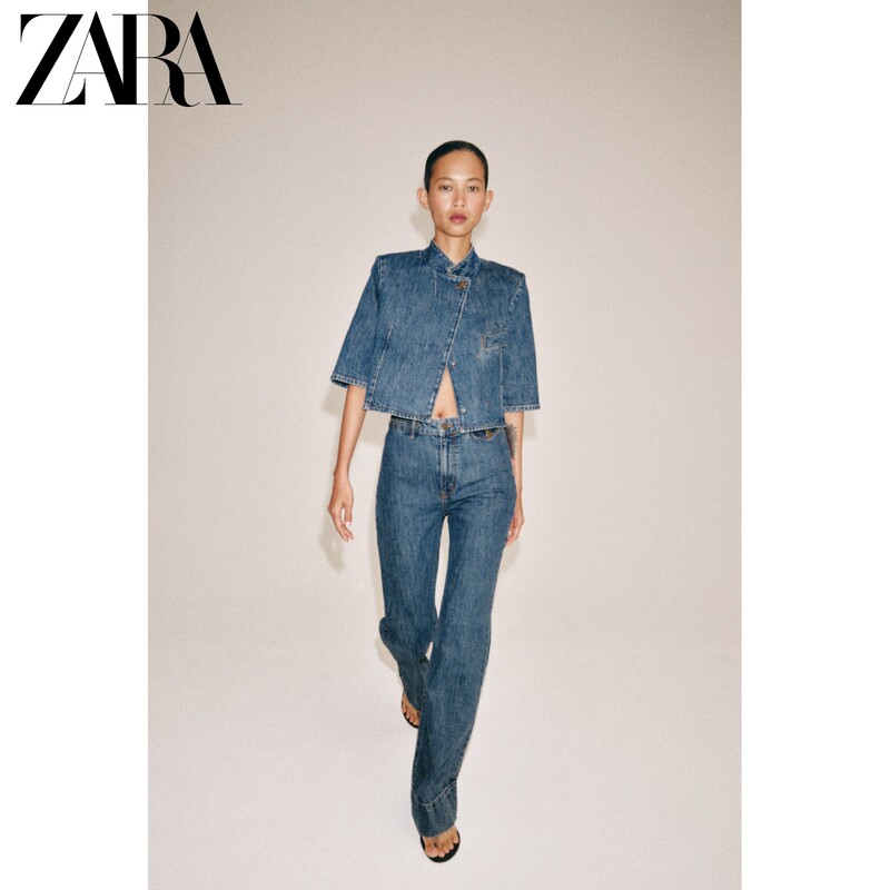 Zara2026 Early Autumn New Products Women's Clothing Zw Series High-Waisted Slim-Fit Flared Jeans 4001059 407