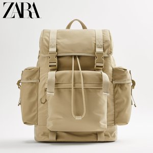 ZARA  男包 米色探险者尼龙实用背包 13201820102