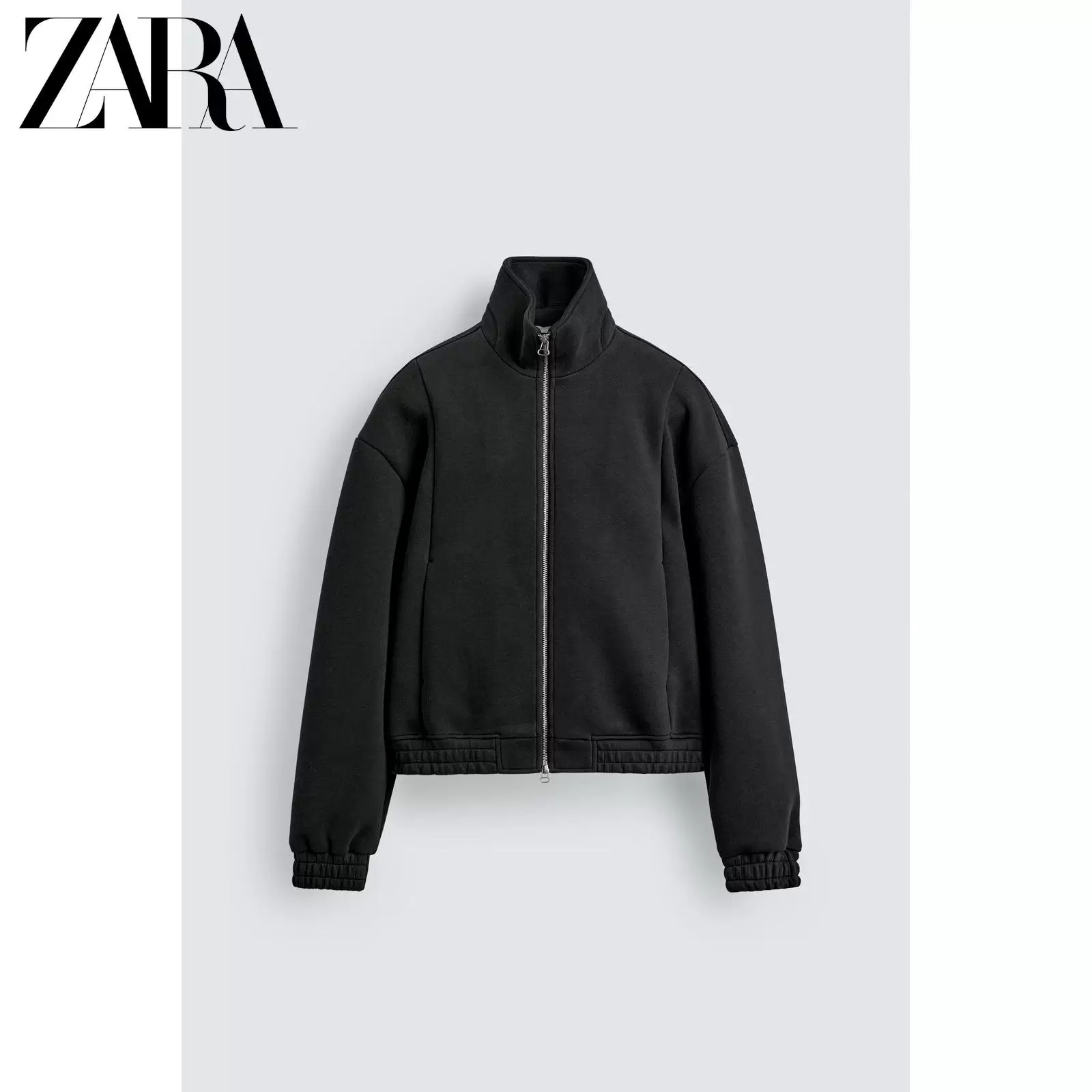 ZARA 2026 весна-лето новые товары мужская укороченная куртка из технической ткани с двумя молниями 6318415 800