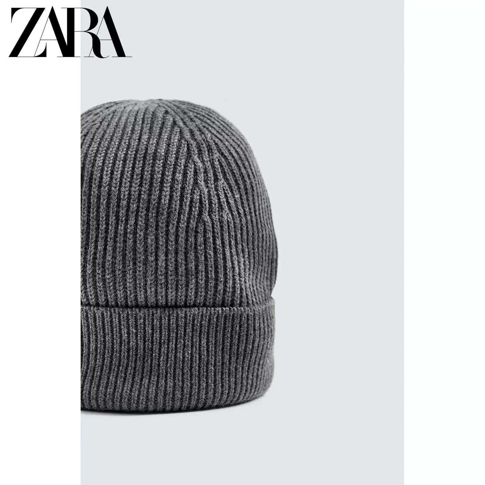 ZARA 2025 Осень Новые товары Мужская базовая вязаная шапка 3166322 800