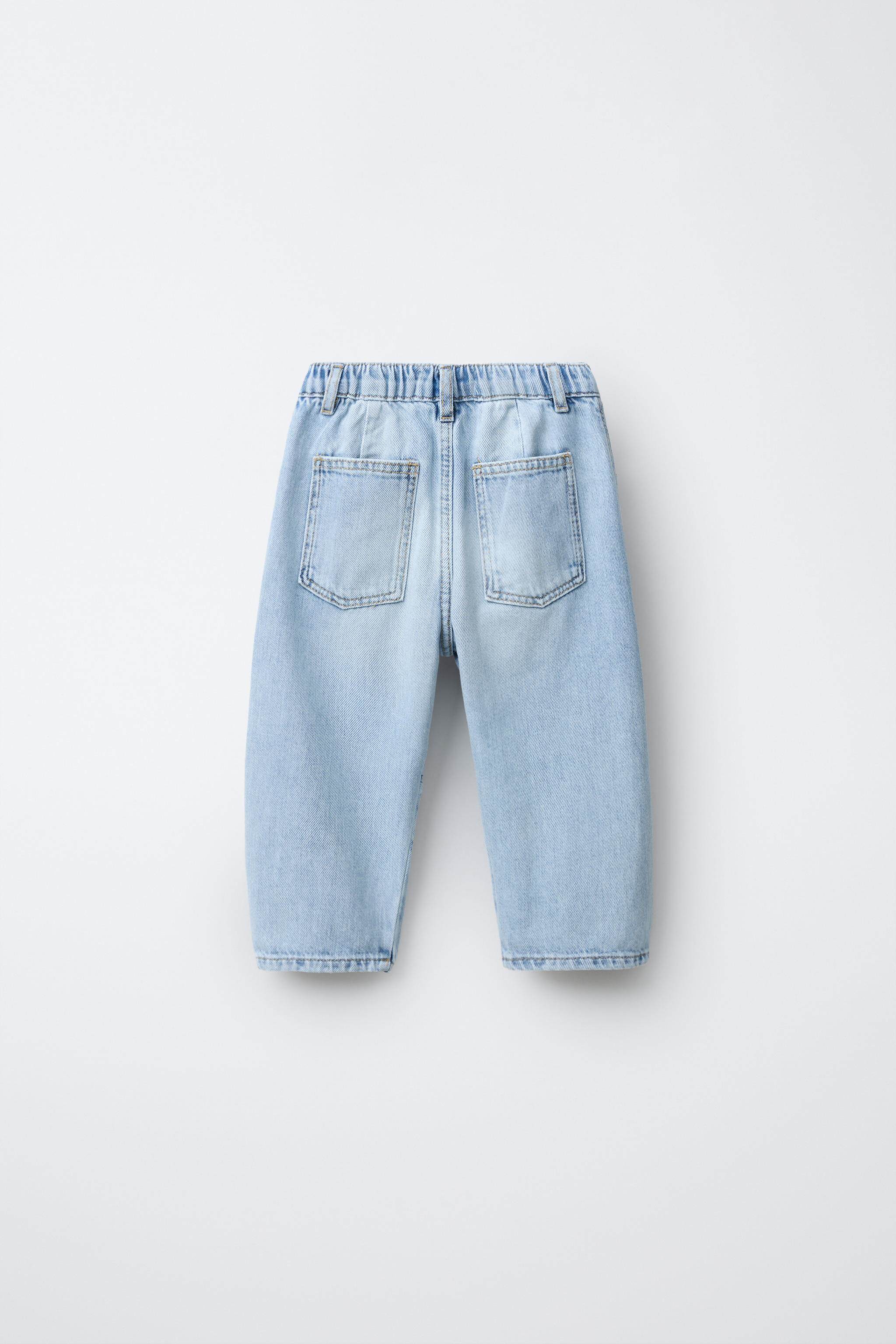 Джинсы детские zara2025冬季新品 男婴幼童 宽松休闲牛仔裤 6855500 406
