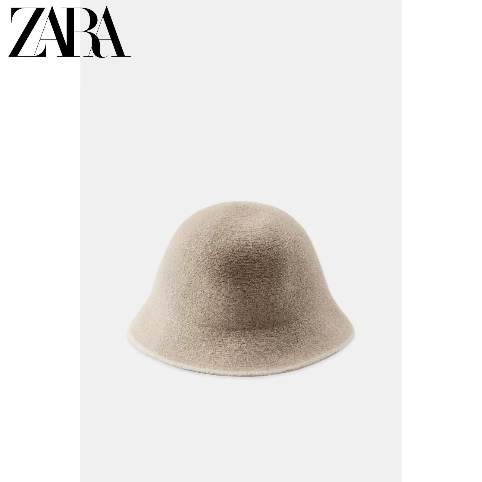 Женская шапка из смеси шерсти контрастного цвета ZARA 2025 Winter New Arrival 3739024 712