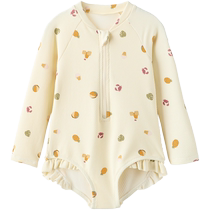 ZARA 24 spring new pint baby baby toddler печатный купальник 3339526727