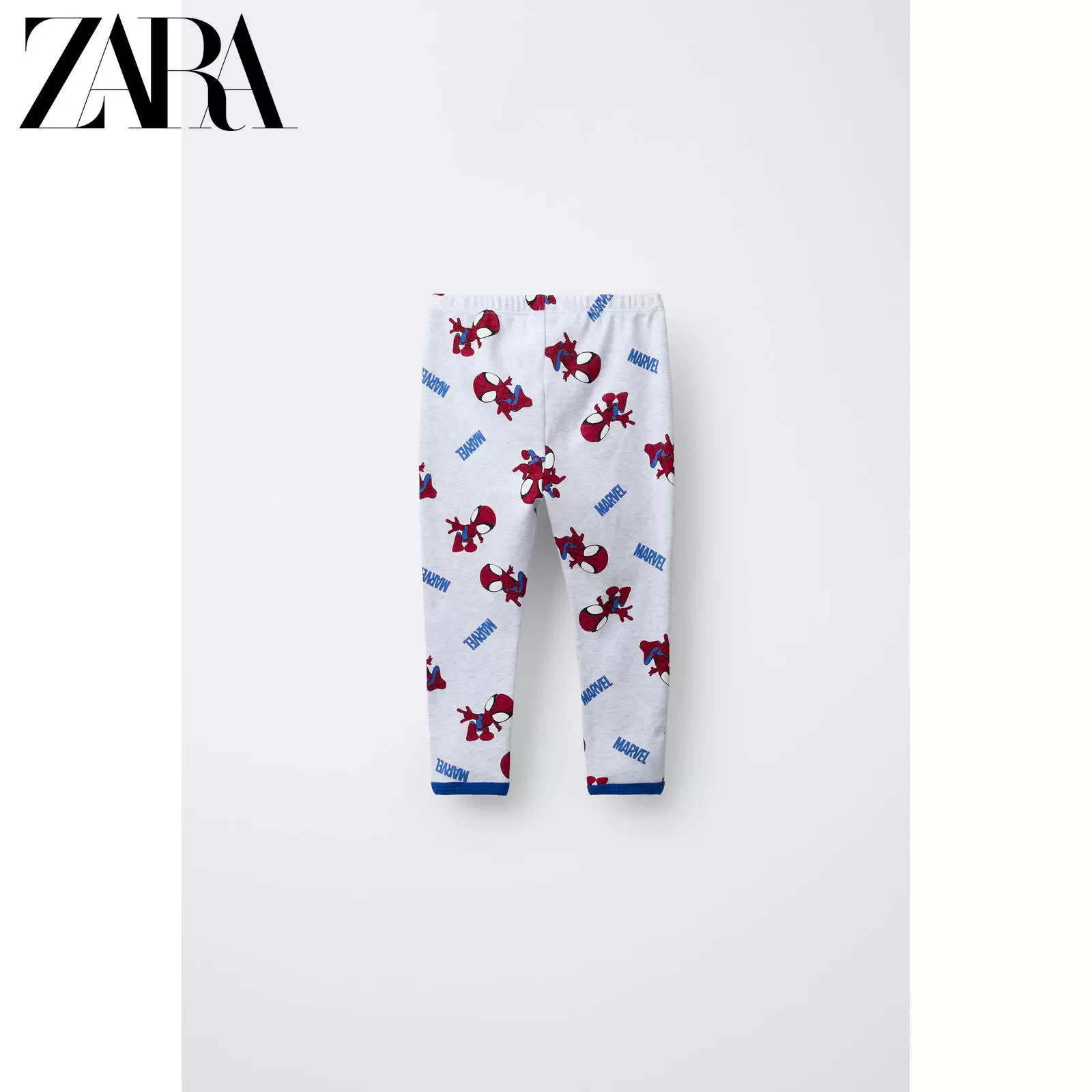ZARA 2025 зимний новый товар, набор пижамы-футболки для мальчика-без пальто Marvel Spider-Man, 8501533 803