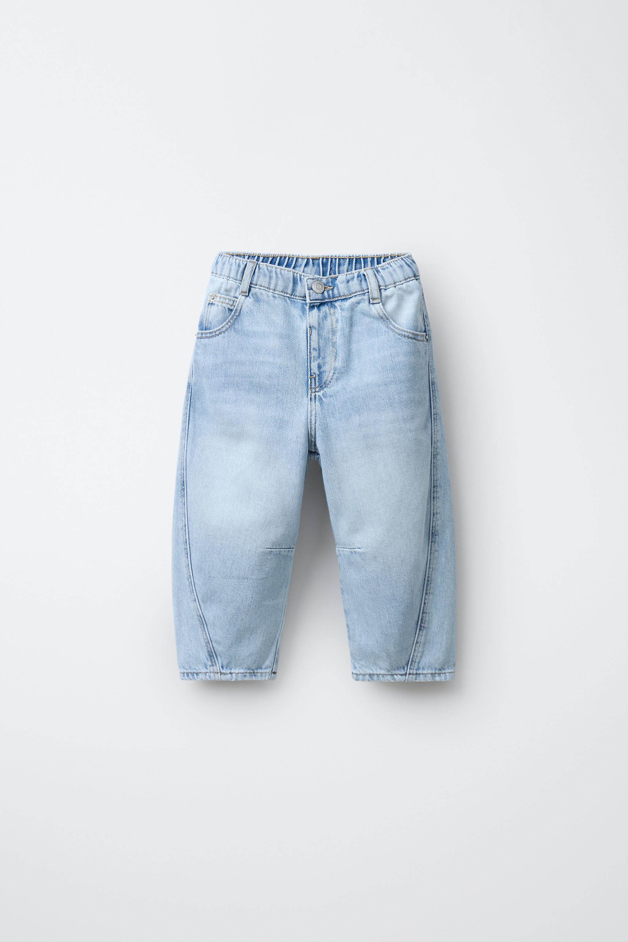 Джинсы детские zara2025冬季新品 男婴幼童 宽松休闲牛仔裤 6855500 406