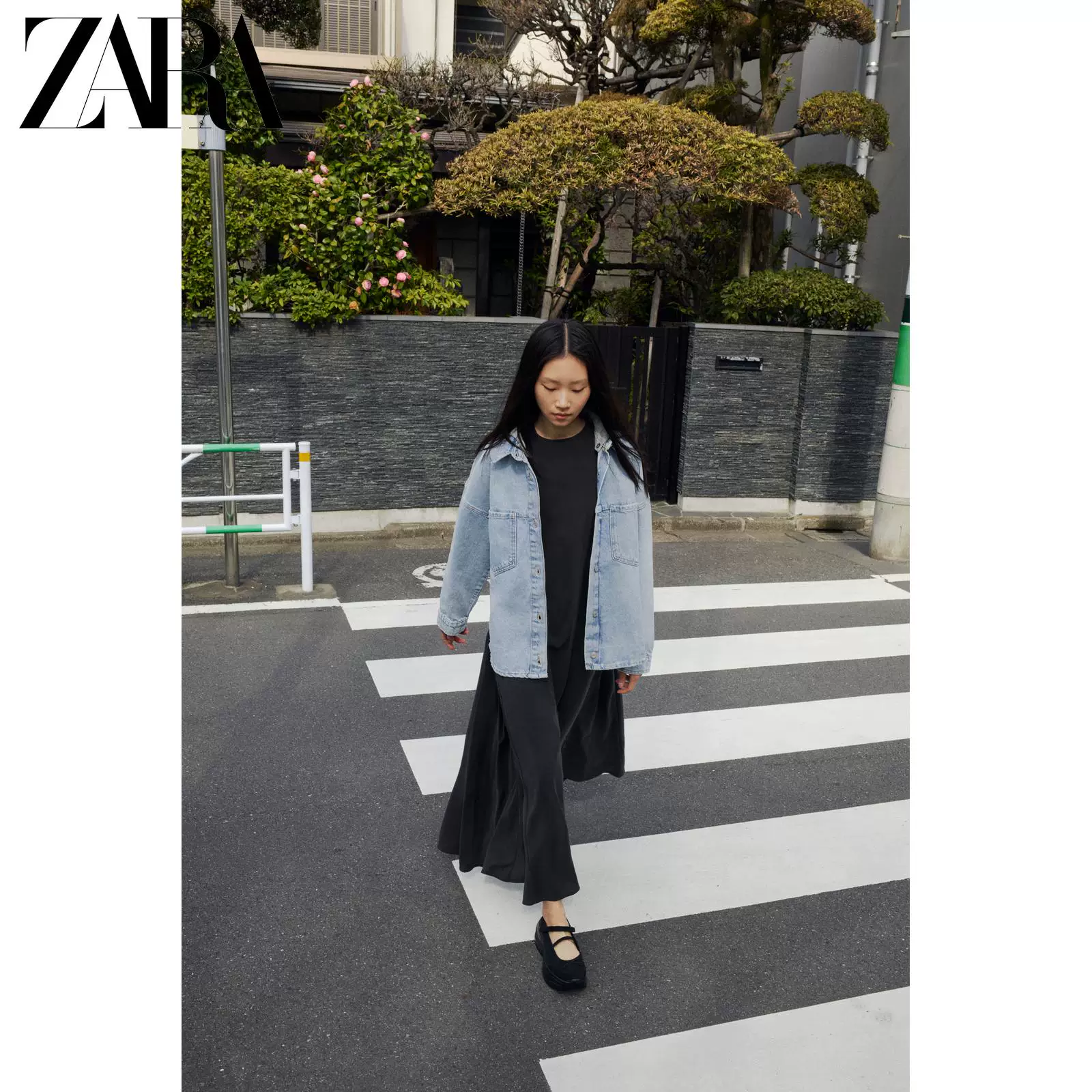 ZARA 2026 Spring and Summer New Arrival Women's Z1975 Embroidered Flower Denim Jacket 7147032 427