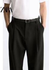Ремень zara 新品 男装 正装皮革腰带 2823401