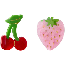 ZARA24 new summer products childrens clothing girls two-piece set cherry and strawberry shaped hair clips 2702639 330