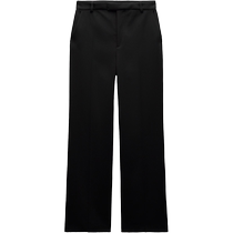 ZARA 2024 autumn new product womens ZW series black comfortable straight casual trousers 8646186 800