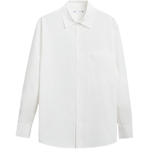 ZARA24 Spring New Pint Mens Dress White Commuter Brief GOVERNMENT SILK LONG SLEEVE SHIRT 4128181250