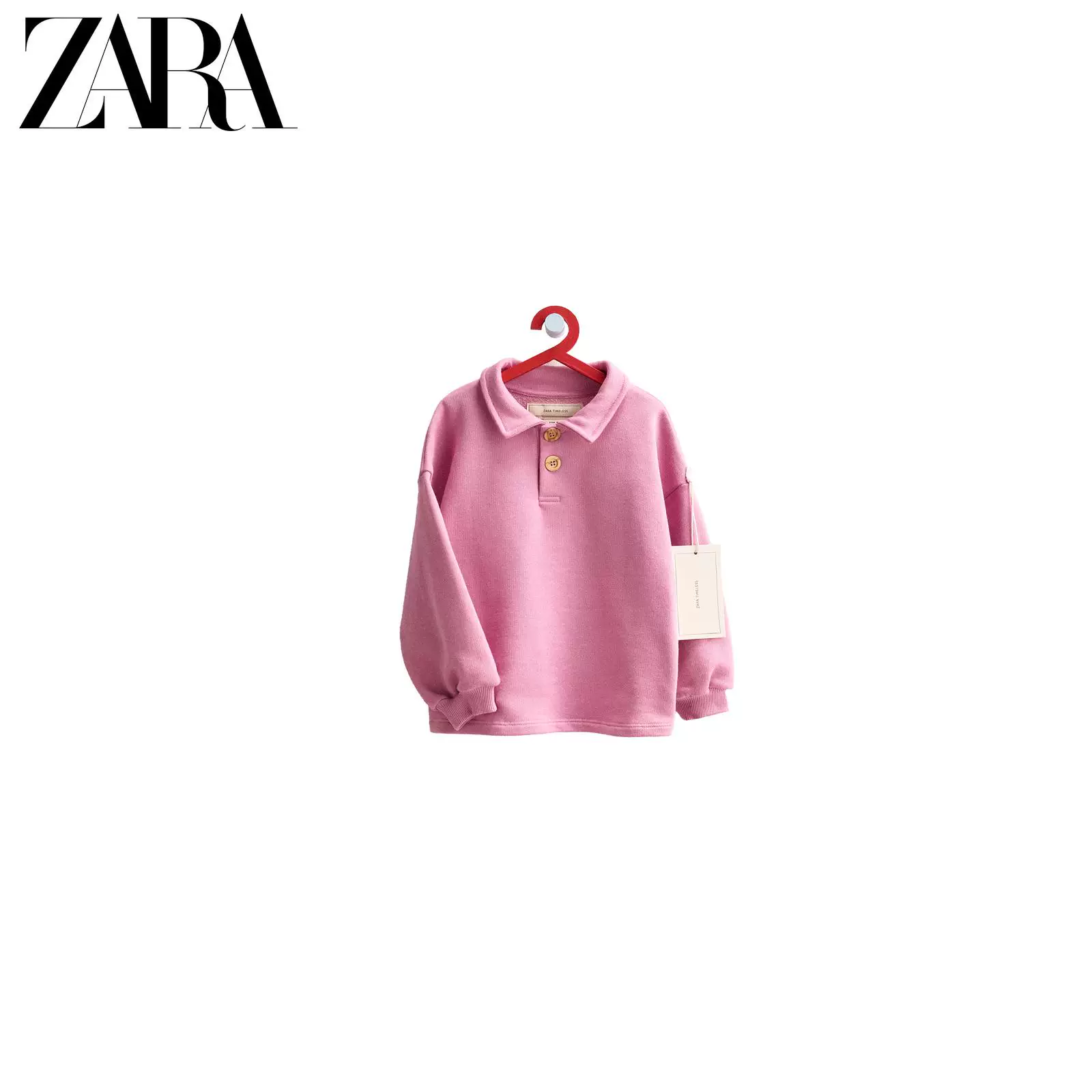ZARA 2026 весна-лето новые товары для младенцев и малышей TIMLESS простой поло-воротник свитер 1037565 620