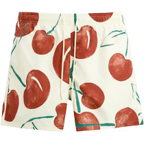 ZARA24 Summer New Pine Mens Cherry Printed Tech Fabric Beach Flat Corner Swimsuit 0495415712