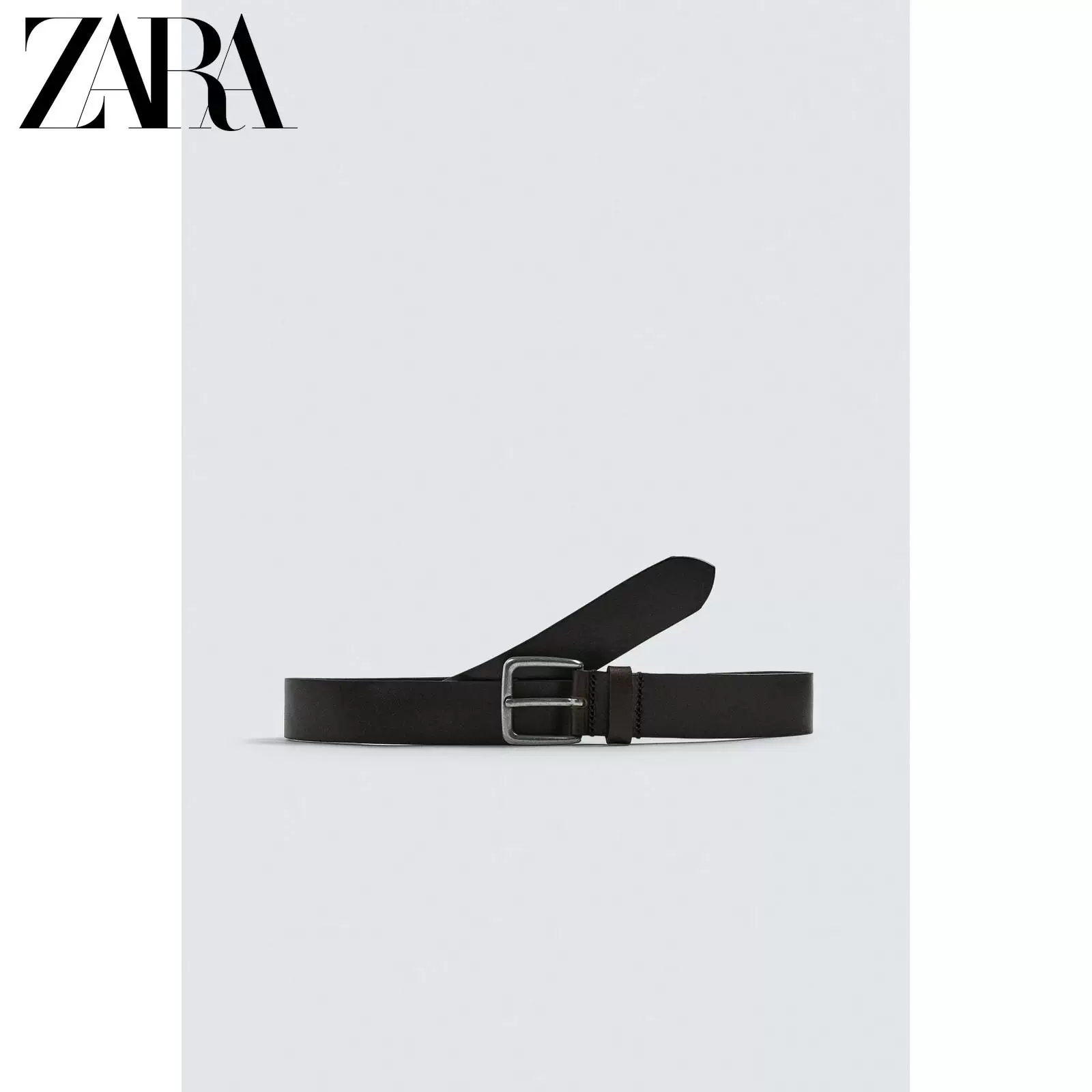 ZARA 2025 зима новые товары мужской кожаный пояс 2823400 700