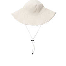 ZARA 2024 Autumn New Products Womens White Fur-Brim Fisherman Hat 3920211 712