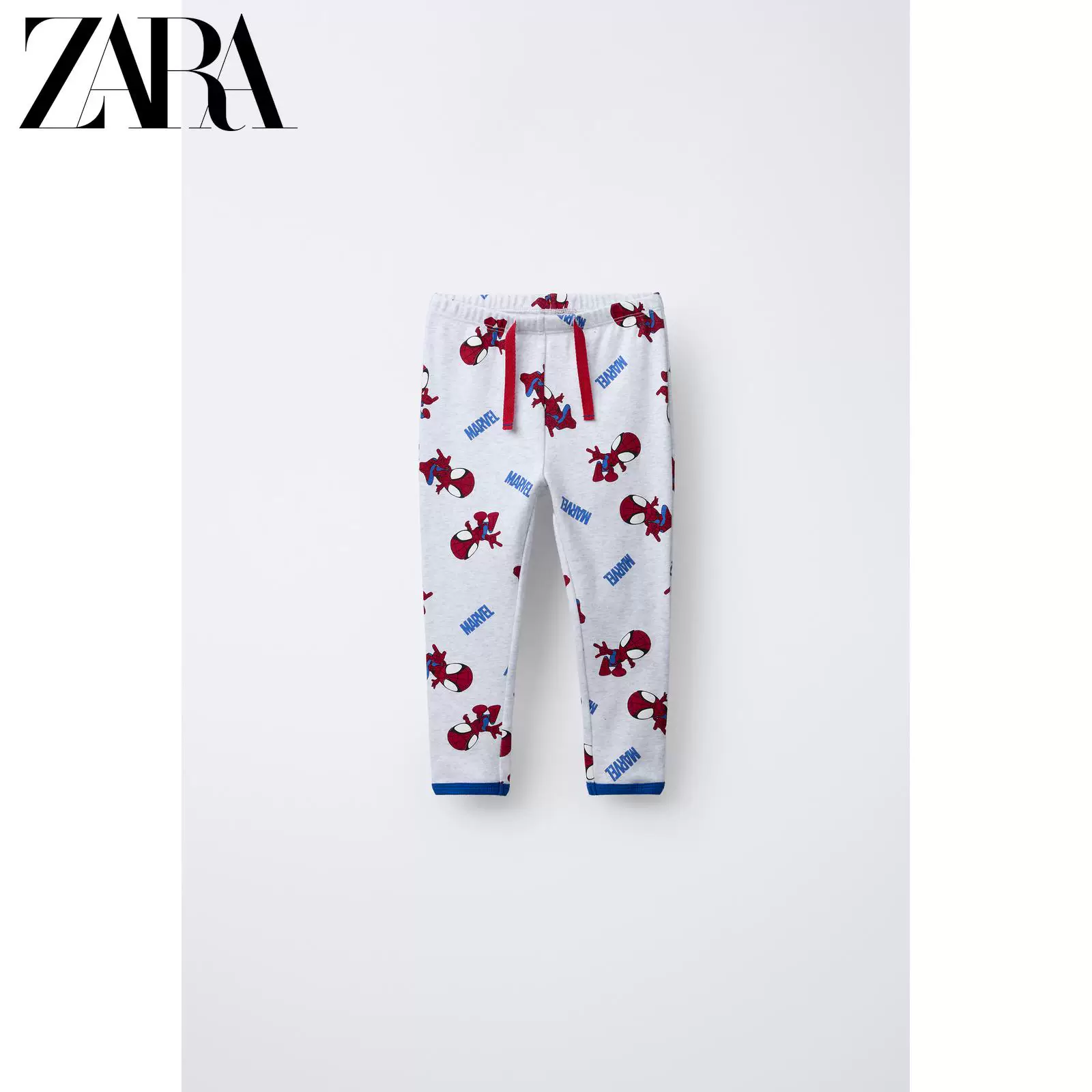 ZARA 2025 зимний новый товар, набор пижамы-футболки для мальчика-без пальто Marvel Spider-Man, 8501533 803