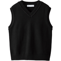 ZARA 2024 autumn new products childrens clothing boys sleeveless v-neck knitted vest 3456754 800