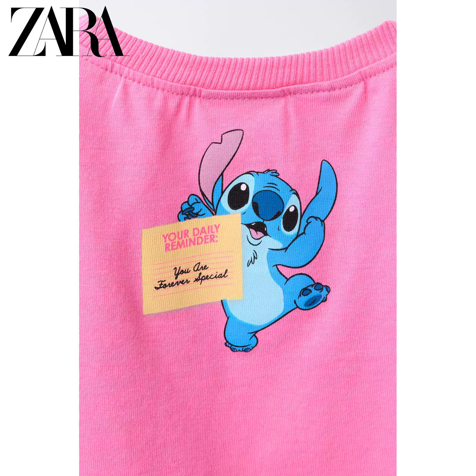 Спецпредложение ZARA Футболка с принтом Лило и Стич для девочек и малышей 1037590 460