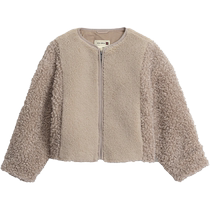 ZARA 2024 Autumn and Winter New Products Childrens Clothing Girls SRPLS Limited Series Artificial Wool Jacket 0248705
