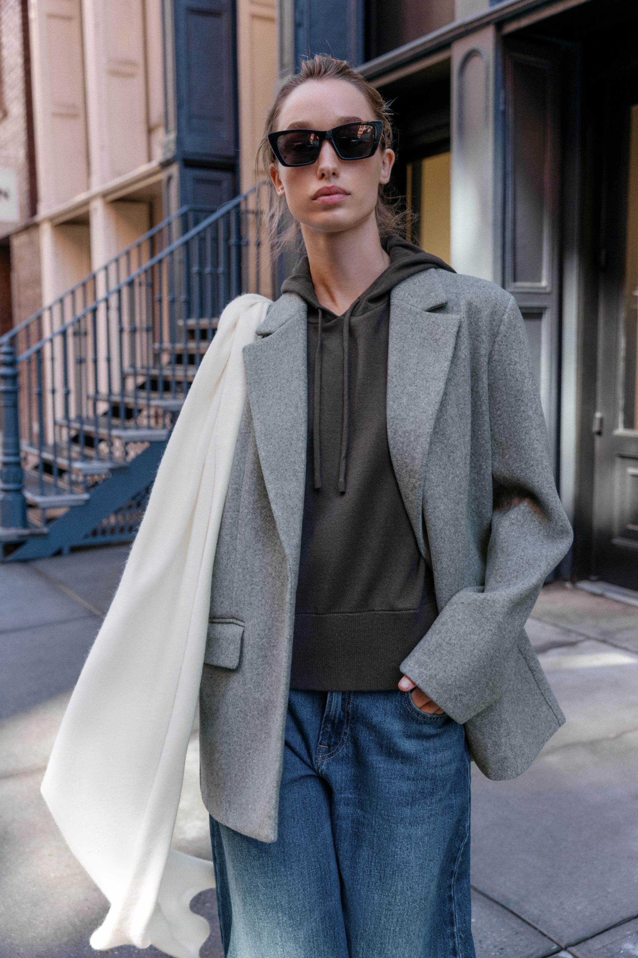 ZARA2025 осенью новый женщины простой на основе хорошо вязание шарф 3739255 712 