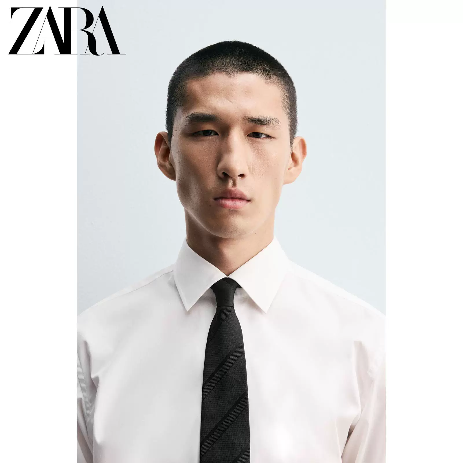ZARA 2025 Зимние новинки Мужской шелковый полосатый галстук 2241497 800
