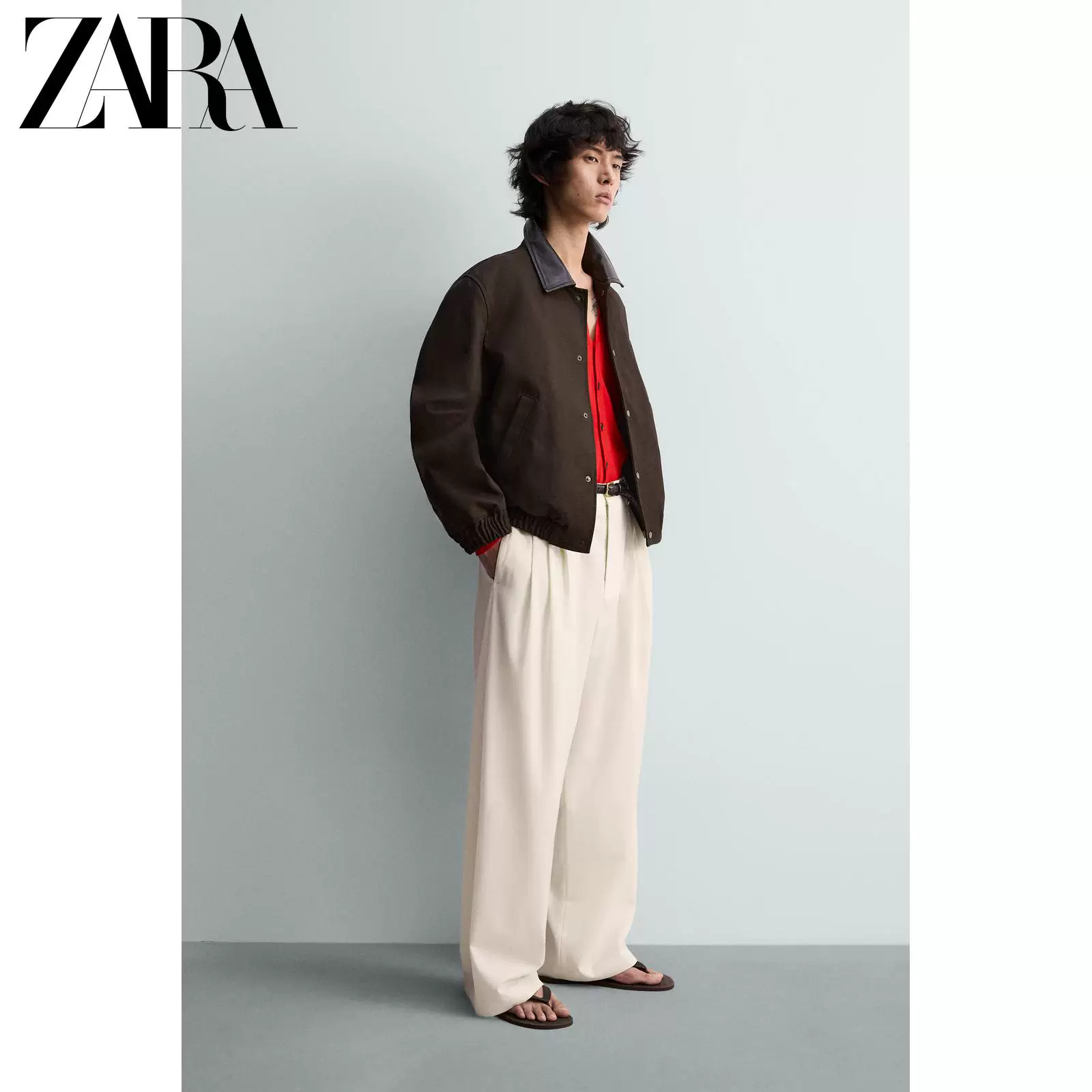 ZARA 2026 Весна-лето Новинки мужские свободные куртки ЛИМИТИРОВАННАЯ СЕРИЯ 4305315 700