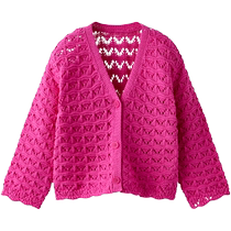 ZARA 24 new summer products baby girls and toddlers hollow knitted jacket 5536536 630