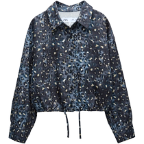 ZARA 2024 Autumn and Winter New Products Childrens Clothing Girls Printed Lapel Casual Loose Long-Sleeved Shirt 6643285