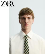 галстук zara2026春夏新品 男装 真丝领带 limited edition