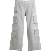 ZARA 2024 autumn new product mens loose cotton comfortable wide-leg washed casual pants 4877412 807