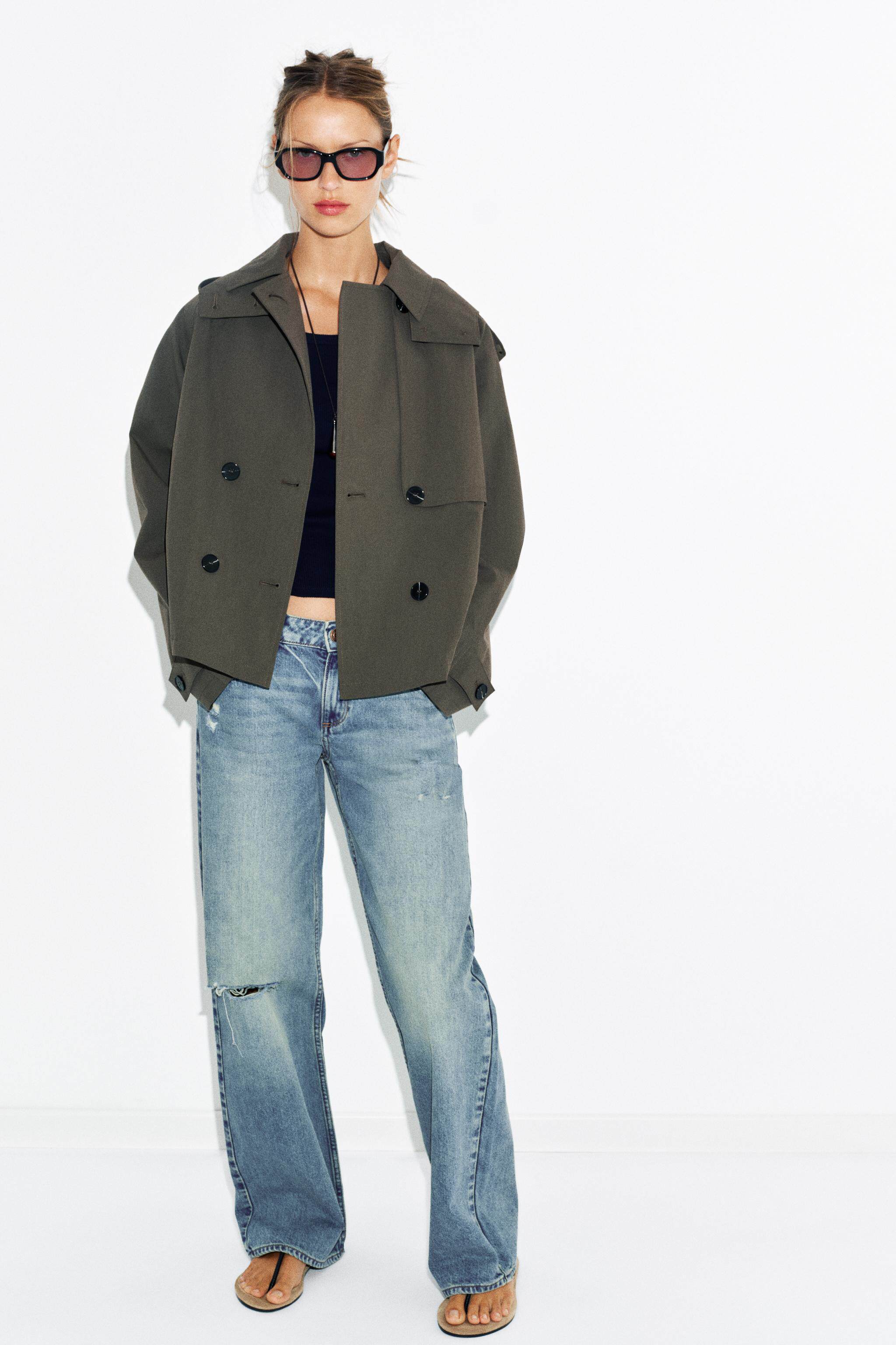 ZARA 2026 новая весна и лето Вкус женщины длинный рукав отворот свободный случайный закрытый короткий ветровка 6318050 962 