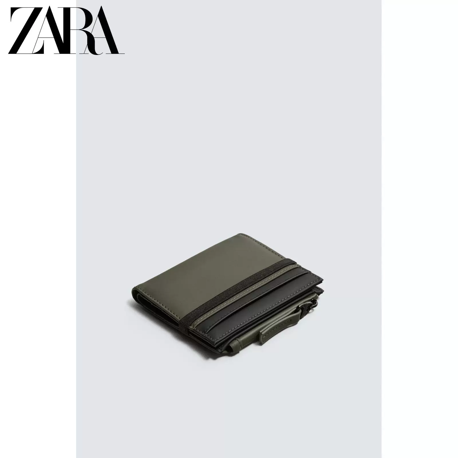 ZARA 2026 весна-лето новые товары Мужская сумка Застежка-м молния Монетник Ламинированный бумажник 3811720 032