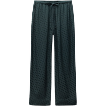 ZARA24 new autumn products womens ZW series black loose and comfortable jacquard trousers 7999956 409