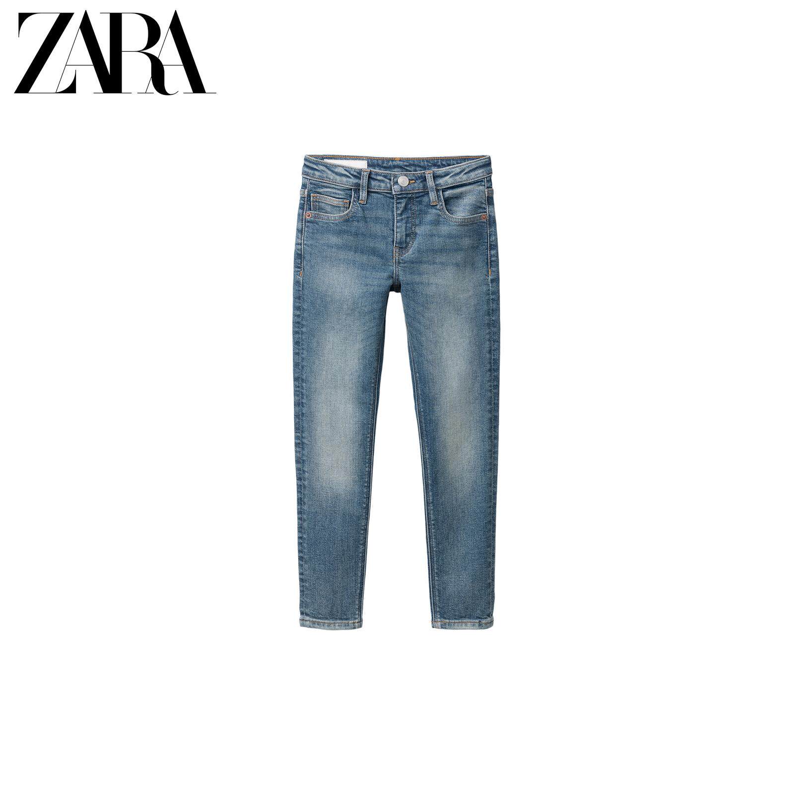Джинсы детские zara2026春夏新品 童装女童 基本款修身休闲牛仔裤 4806700 800