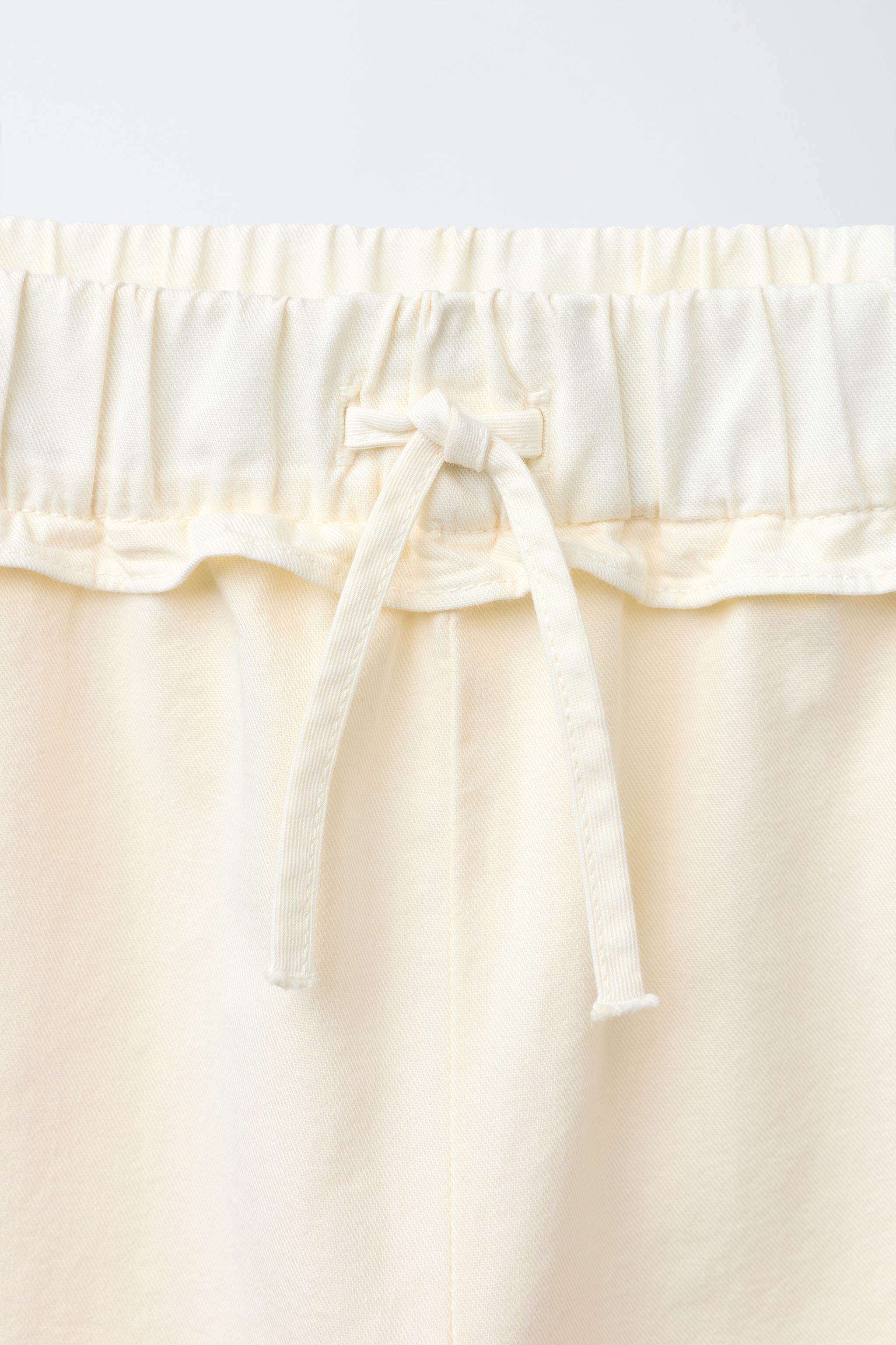 ZARA Скидка время года ребятишки девочки Слой вязание крючком цветы Украсить брюки Саб 6191716 712 ZARA 