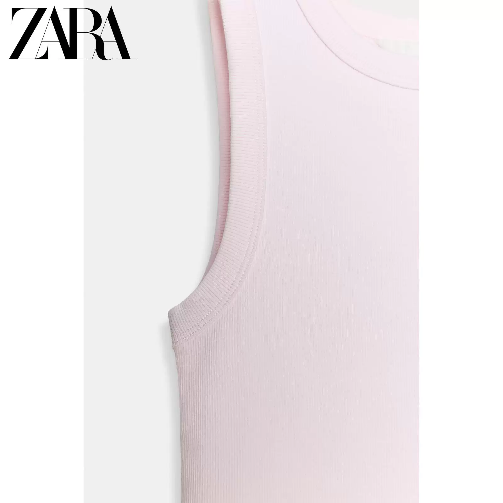 Женский топ-свитер COTTON BLEND с круглым вырезом от ZARA 2026 весна-лето, водолазка, 3253330 621