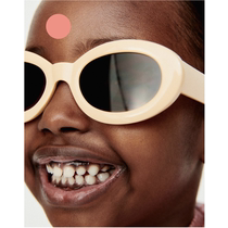 ZARA 24 spring new pint of children with oval plastic frames sunglasses 0475649733