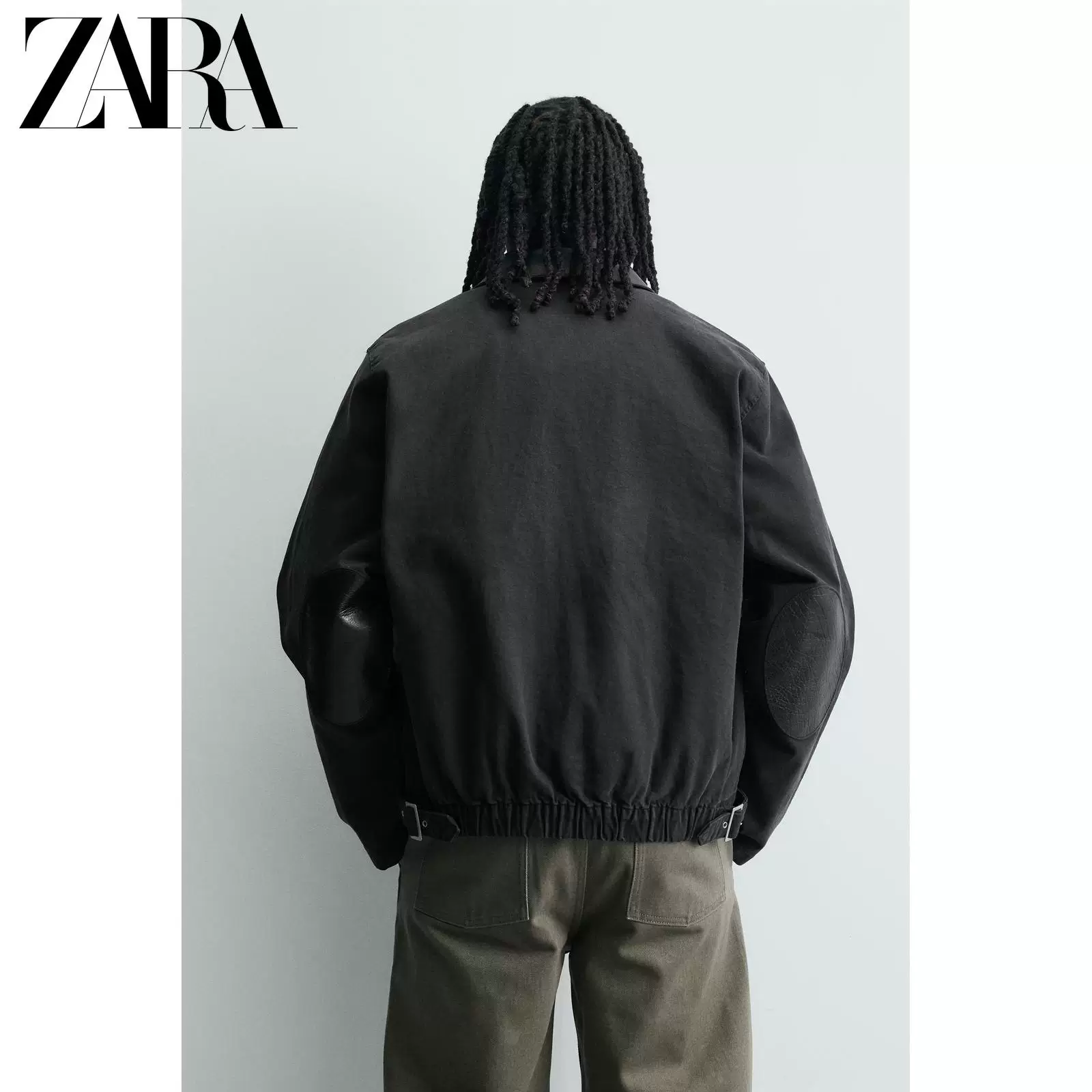 ZARA 2026 весна-лето новые поступления мужская свободная джинсовая куртка с разрезами по груди, лацканы, 0122477 800