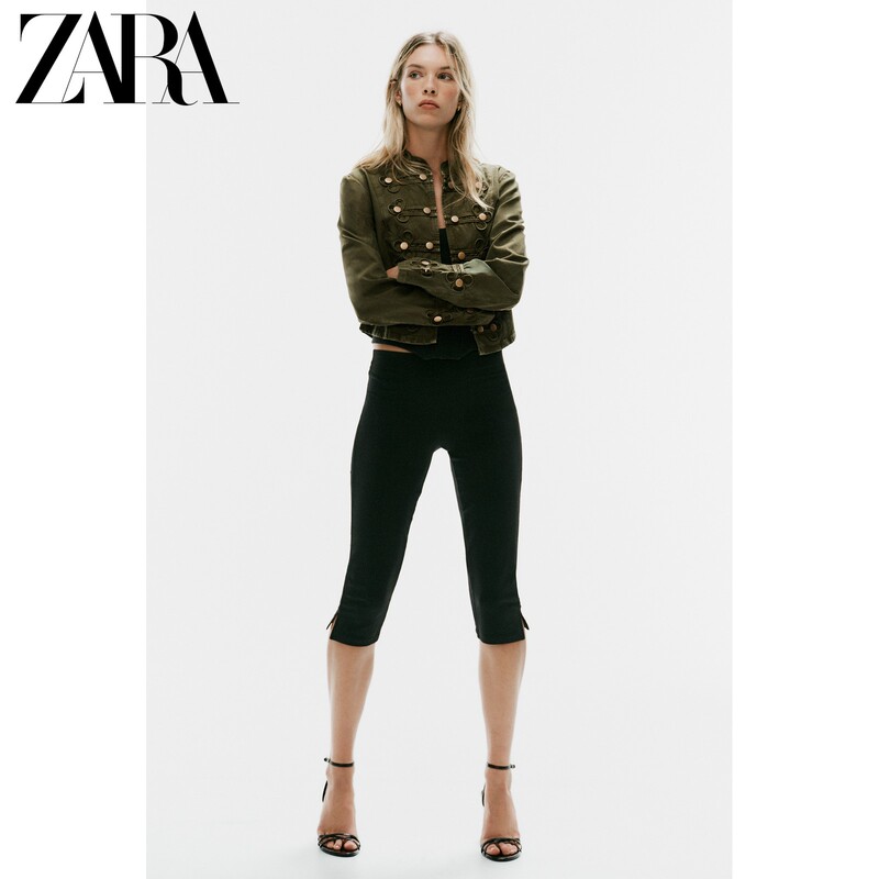 Zara2026 Autumn New Products Trf Women's Long-Sleeved Round Neck Napoleon Denim Jacket 0695271 507 Zara2026 Autumn New Products Trf Women's Long-Sleeved Round Neck Napoleon Denim Jacket 0695271 507