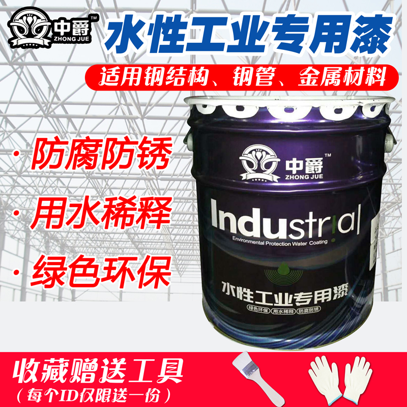 Water - based metal paint anti - corrosion anti - rust steel structure paint iron door coating Industrial paint outdoor environmentally friendly paint paint